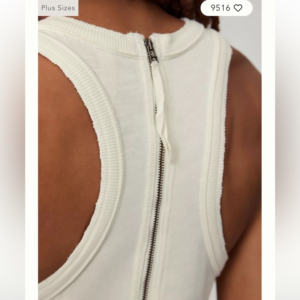 NWT Daily Practice Sophisticated Sleeveless French Terry Cotton Jumpsuit Unworn - Picture 3 of 16